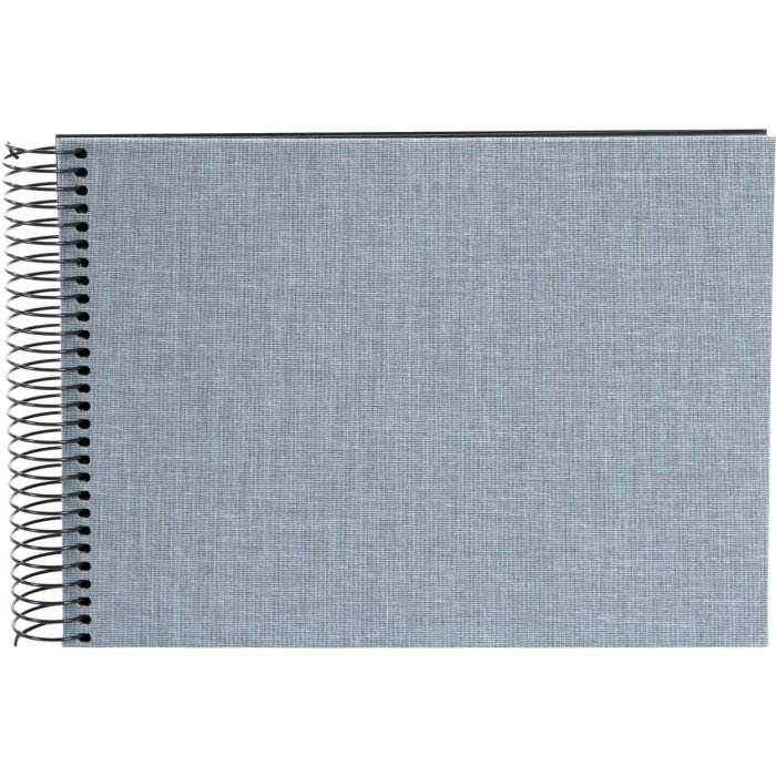 Album a spirale Goldbuch Summertime blu-grigio 24x17 cm 40 pagine nere