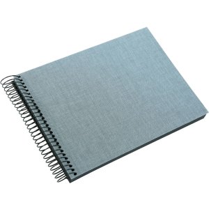 Album a spirale Goldbuch Summertime blu-grigio 24x17 cm 40 pagine nere