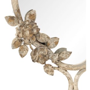 Specchio 25x57x4 cm bianco antico - 52S133