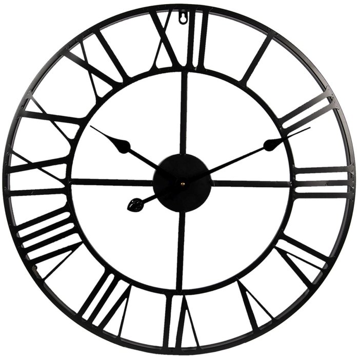 Orologio Ø 60x4 cm - 1xAA nero - 5KL0138
