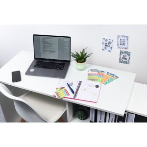 Etichette multiuso blu ø 8 mm carta rotonda opaca 540 pz.