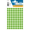 Etichette multiuso verdi ø 8 mm carta rotonda opaca 540 pz.