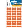 Etichette multiuso rosse Ø 8 mm carta rotonda opaca 540 pz.