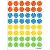 Etichette multiuso colori assortiti ø 12 mm rotonde in carta opaca 240 pz.