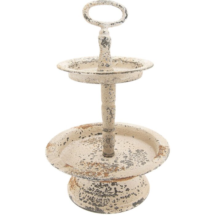 Etagere Ø 22x34 cm crema antico - 6Y2730