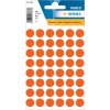 Etichette multiuso rosse Ø 12 mm carta rotonda opaca 240 pz.