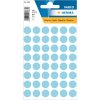 Etichette multiuso blu Ø 12 mm carta rotonda opaca 240 pz.