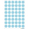 Etichette multiuso blu Ø 12 mm carta rotonda opaca 240 pz.