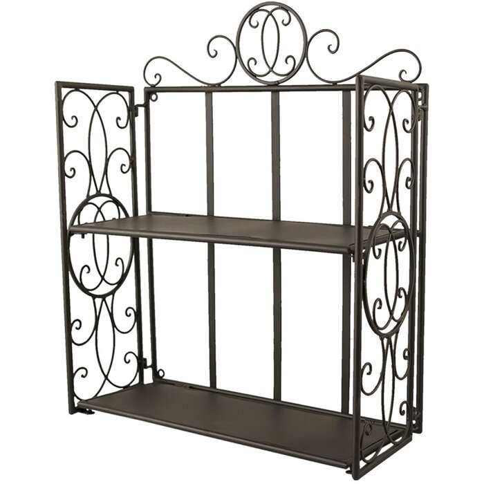 Scaffale a muro 41x18x53 cm nero - 6Y2799
