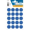 Etichette multiuso blu Ø 19 mm carta rotonda opaca 100 pz.