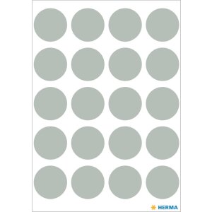 Etichette multiuso VARIO grigio a forma di punto 19 mm