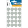 Etichette multiuso VARIO grigio a forma di punto 19 mm