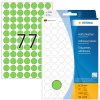 Etichette multiuso verdi Ø 13 mm carta rotonda opaca 2464 pz.