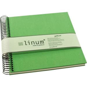 Album a spirale Goldbuch Linum 22x20 cm 40 pagine color crema