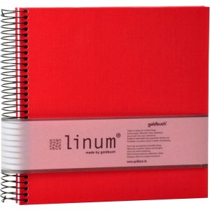 Album a spirale Goldbuch Linum 22x20 cm 40 pagine color crema
