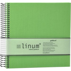 Album a spirale Goldbuch Linum 22x20 cm 40 pagine color crema