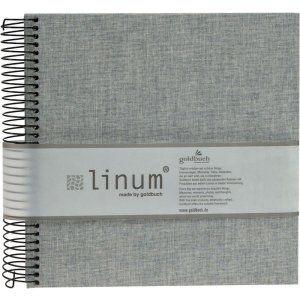 Album a spirale Goldbuch Linum 22x20 cm 40 pagine color crema