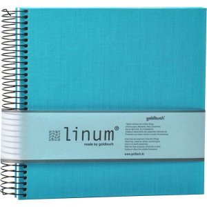 Album a spirale Goldbuch Linum 22x20 cm 40 pagine color crema