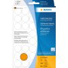 Etichette multiuso arancione brillante Ø 19 mm carta rotonda opaca 960 pz.
