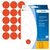 Etichette multiuso rosse Ø 32 mm carta rotonda opaca 480 pz.