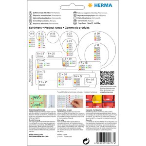 Etichette di chiusura trasparenti Ø 32 mm rotonde fogli adesivi estremamente resistenti opachi 240 pz.