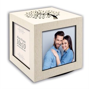 ZEP Cubo di legno per foto Norman 4 foto 10x10 cm