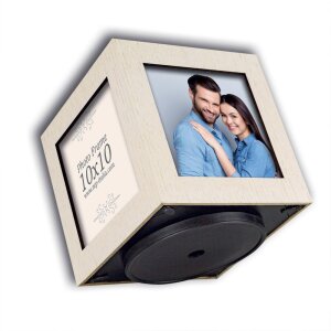 ZEP Cubo di legno per foto Norman 4 foto 10x10 cm