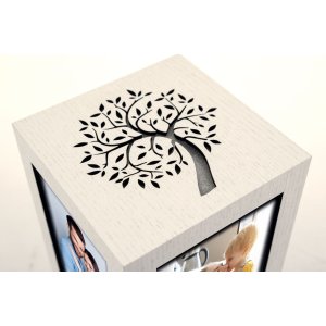 ZEP Cubo fotografico in legno Norman 4 foto 10x15 cm
