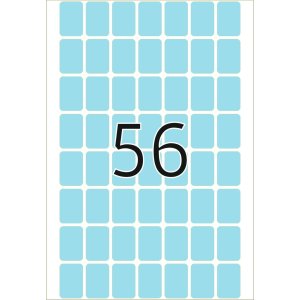 Etichette multiuso blu 12x18 mm carta opaca 1792 pz.