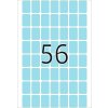 Etichette multiuso blu 12x18 mm carta opaca 1792 pz.
