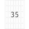 Etichette multiuso bianche 12x30 mm carta opaca 1120 pz.