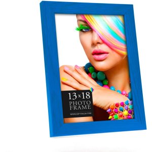 Cornice di legno Messico 10x15 cm blu
