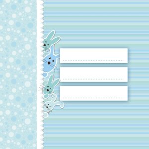 ZEP Album per bambini Cinzia 31x31 cm blu 60 pagine bianche
