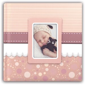Cinzia Baby Album 24x24 cm rosa