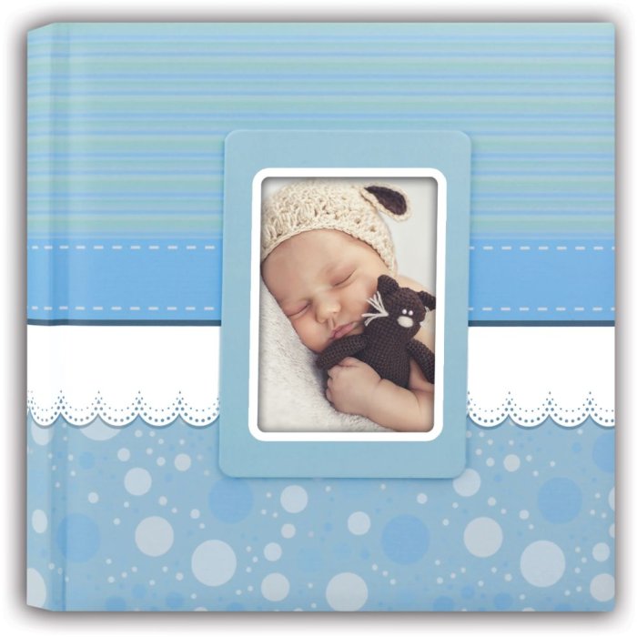 Cinzia Baby Album 24x24 cm blu