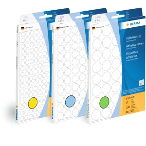 Etichette multiuso verdi 20x50 mm carta opaca 480 pz.