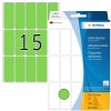 Etichette multiuso verdi 20x50 mm carta opaca 480 pz.