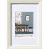 Cornice in legno Fiorito 10x15 cm bianco