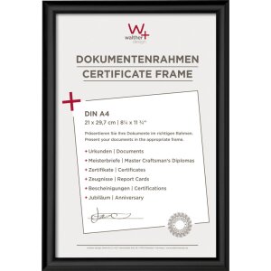 Cornice per certificati Trendstyle A4 nero