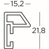 Acciaio Stile telaio in plastica A4 acciaio