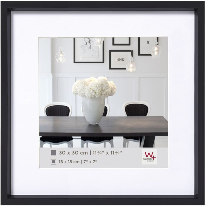 Telaio in plastica stile acciaio 20x20 cm nero