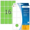 Etichette multiuso verdi 25x40 mm carta opaca 512 pz.