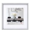 Walther Telaio in plastica stile acciaio 30x30 cm argento