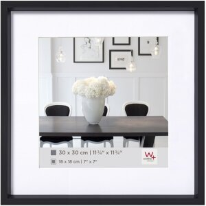 Walther Telaio in plastica stile acciaio 40x40 cm nero
