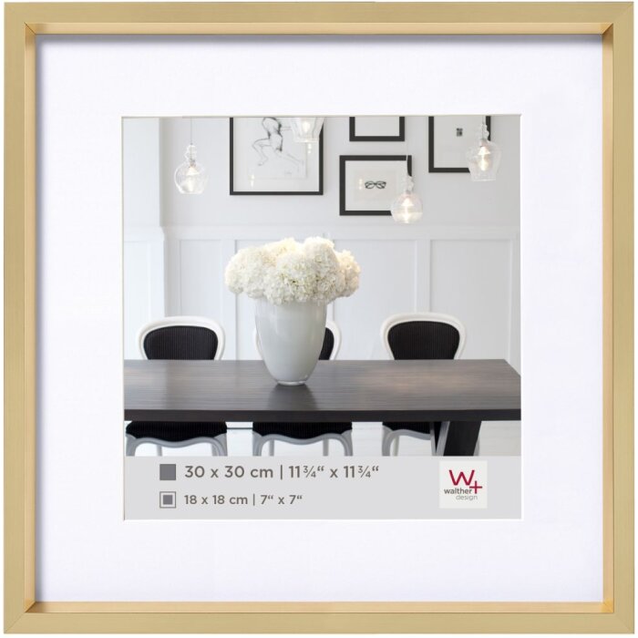 Telaio in plastica Steel Style 40x40 cm oro