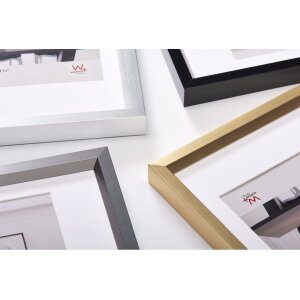 Walther Telaio in plastica stile acciaio 40x40 cm bianco