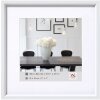 Walther Telaio in plastica stile acciaio 40x40 cm bianco