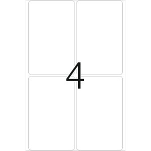 Etichette multiuso bianche 52x82 mm carta opaca 128 pz.