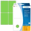 Etichette multiuso verdi 52x82 mm carta opaca 128 pz.