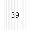 Etichette multiuso bianche 6x50 mm carta opaca 1248 pz.